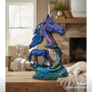 Iridescent Horse Sculpture